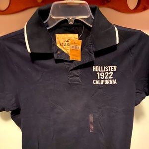 Hollister Polo Navy Blue Dudes XL